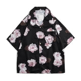 AIDASE  -  Men Shirt Men Long Sleeve Shirt Floral Print Shirt New Clothing Autumn and Summer Streetwear Casual Fashion Men Shirt V127 aidase-shop