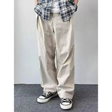 AIDASE  -  Retro Waed Loose Straight Leg Casual Pants Thin Wide Leg Pants Spring Autumn Sle for Men And Women Trendy Workwear Trousers aidase-shop