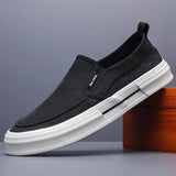 AIDASE  -  Men's Canvas Shoes Slip On Fashion Sneakers Breathable Men Tenis Masculino Leisure Walk Flats Male Shoes Men Moccasins SS25622 aidase-shop