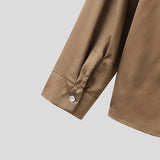 Aidase French Style Silk Men's Shirt Spring Autumn Commuting Collar long sleeve Tops Streetwear Fashion Lightweight Loose Shirts