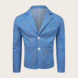 AIDASE  -  Fashion Casual Jacket American Vintage Men'S Coat Mens Slim Fit Casual Two Button Suit Thin Jacket Ropa De Hombre aidase-shop