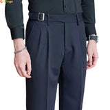 AIDASE  -  Men's Suit Pants, White Black Trousers, Gray Khaki Trousers, Men's Fashion Slim Fit Trousers, Size 28 29 30 31 32 33 34 36 aidase-shop