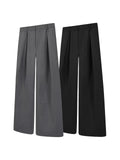 AIDASE  -  Men's Pleated A-Line Wide-Leg Suit Pants Curved Trousers Streetwear Lightweight CleanFit Casual Long Pants for Spring and Autumn aidase-shop