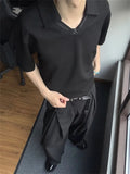 AIDASE  -  Men's A- Line West Pants Double Pleat Drapey Feel Casual Floor-Length Summer 2025 Loose Fit Design Sensation Knife Edge Pleats aidase-shop