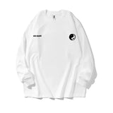 Aidase 2025 Spring and Autumn New Fashion Trend Printed Long Sleeve Tops Unisex Fashion Round Neck Loose Casual Graphic Y2K T-shirt Men
