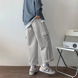 AIDASE  -  Men Fashionable Loose and Versatile Trend Korean Version Straight Wide-leg Pants Spring and Autumn Style aidase-shop