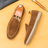 AIDASE  -  Fashionable Men Loafers American Casual Comfortable Brand Small Leather Shoes British Business Travel Shoes in Sizes 38-46 aidase-shop