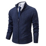 =Aidase 2024 New Men's Sweaters Autumn Winter Warm Zipper Cardigan Sweaters Man Casual Knitwear Sweatercoat male clothe aidase-shop