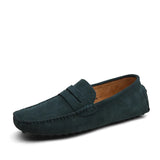 AIDASE  -  Large Size Men's Casual Bean Bean Shoes Faux Suede Cowhide Lazy Shoes Breathable Rubber Sole Comfortable Low Cut Slip-On aidase-shop