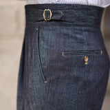 Aidase Fashion Men Dress Pant High Waist Straight Pants Men Spring  Business Versatile Belt Trouser Gentleman Paris Button Pant aidase-shop