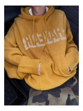 AIDASE  -  Retro Sle Lazy Faion Loose Fit Yellow Hoodie Knitted Sweater Jaet for Teens And Men Spring Autumn ex Couple's Wear aidase-shop