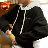 Aidase Sweatshirts For Man Loose Black Men's Clothing Hip Hop Hoodies Hooded Fleeced Elegant Classy Low Price Autumn Luxury One Piece aidase-shop