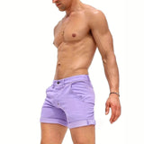 AIDASE  -  Men's Tight Denim Shorts, Summer Sexy Casual Elasticated Shorts, Suitable for Beach Vacations or Daily Wear Shorts for Men aidase-shop