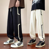 Aidase Trousers Sweatpants for Men Goth Thin Summer Striped Man Sports Pants Harem Gym Flated New in Sport Jogger Big Tall Long Joker aidase-shop