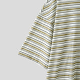AIDASE  -  Men T Shirt Striped Summer O-neck Short Sleeve Male Tee Tops Streetwear Korean Style Fashion Casual Men Clothing aidase-shop