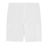 AIDASE  -  cotton and linen tooling shorts, drawstring elastic waist, multi-pocket breathable five-point casual pants aidase-shop