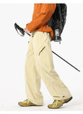 AIDASE  -  Men's Outdoor Hiking Pants Waterproof Quick Dry Wide Leg Cargo Trousers Elastic Waist Drawstring Casual Streetwear Bottoms aidase-shop