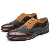 AIDASE  -  Retro Men's Dress Shoes Trend Casual Business Social Leather Shoes For Men Wedding Oxfords Shoes Men Classic Party Brogues Male