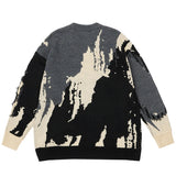 Aidase Punk Knitted Sweaters Men Distressed Designer Oversized Harajuku Streetwear Sweaters Fall Winter Hip Hop Knit Pullovers Tops aidase-shop