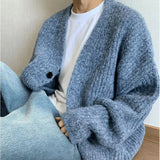 AIDASE  -  American Style Male Cardigan Sweater Casual Knitted Jacket Trendy Simple Long Sleeve Single-breasted Menswear Tide 21E7690 aidase-shop