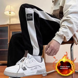 AIDASE  -  Thickened Fleece Men's Winter Casual Pants Cuffed Sports Sweatpants Corduroy Men's Trousers Autumn Winter Style Comfortable Loos aidase-shop