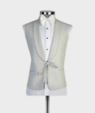 AIDASE  -  Fashion Wedding Men Suit Business Tailor-Made Party Tuxedo 3 Pcs Coat Vest Pants Solid Color Party Singer Groom Size Customized aidase-shop