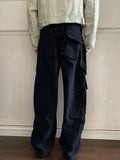 AIDASE  -  New Autumn and Winter Fashion Korean Version Patchwork Retro Workwear Wide Leg Loose and Versatile Handsome Youth Casual Pants aidase-shop