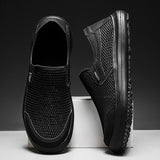 AIDASE  -  Men's Mesh Shoes Summer Breathable Hollow Out Casual Shoes Fashion Men Sneaker Lightweight Comfortable Driving Shoes Men Loafers aidase-shop