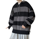 AIDASE  -  Warm Jumper Homme Man Hombres Sweater Mens Fall And Winter Sweater Loose Trend Lazy Retro Hooded Pullover Knit Man Clothes 니트 aidase-shop