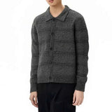 AIDASE  -  Autumn Men's Long-Sleeve Knitted Cardigan Jacket American Retro Fashion Trendy Casual High Street Loose Niche Men's Top aidase-shop