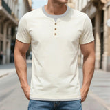 AIDASE  -  Men'S Summer Embroidered Casual Pullover Mens T Shirt Casual Stretch Crewneck Short Sleeve Tees Gym Workout Ribbing Ropa Hombre aidase-shop