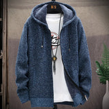Aidase Zip-Up Cardigan Men's Hoodies Parka Hooded Sweatshirt Man Solid Sweater Hoodie Man Clothes Windbreaker 2024 Autumn New aidase-shop
