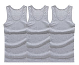 Hot Sale 3pcs / 100% Cotton Mens Sleeveless Tank Top Solid Muscle Vest Undershirts O-neck Gymclothing Tees Whorl Tops aidase-shop