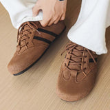 AIDASE  -  Lefu Shoes Men's Lightweight Bean Shoes Summer One Step Push Lazy Breathable Casual Half Support Slippers for Men aidase-shop