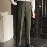 Aidase High Quality Trousers Pant For Man 2023 Office Trouser Men Business Casual Pant British Social Club Outfits Pantalones Hombre aidase-shop
