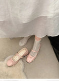 AIDASE  -  Leather Women Mary Jane Shoes Fashion Shallow Butterfly-knot Shoes Spring Autumn Wedding Party Shoes aidase-shop