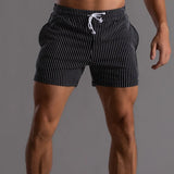 AIDASE  -  Men's Tight Short Shorts Zipper Stretch Slim Men's Shorts Sports Casual Jeans Summer Shorts Gym and Fitness Training Trousers aidase-shop