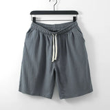 AIDASE  -  Large Men's Cotton and Linen Shorts, Men's Summer Japanese Retro Shorts, Casual Thin Straight Leg Cool Cropped Pants, Men's aidase-shop