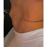 AIDASE  -  Simple Mix Color Acrylic Crystal Beads Choker Retro Men Hip Hop Necklace Fashion Party Jewelry Accessories Gifts aidase-shop