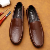 Aidase High Quality Men's Business Leather Shoes Dress Casual Shoes for Men Soft Genuine Leather Fashion Mens Comfortable Oxford Shoes aidase-shop