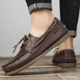 AIDASE  -  Popular Casual and Fashionable Sports Shoes PU European and American Lace Up Business Brand Le Fu Shoes Size 39-47 Men Shoes aidase-shop
