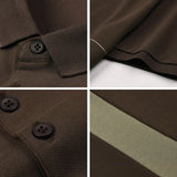 AIDASE  -  New Men's Stretchable Business Casual Polo Shirt, Fashion Slim Fit Short Sleeve T-Shirt, Available in Plus Sizes M-5XL. aidase-shop