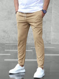 AIDASE  -  Business Casual Men's Pants Micro Beam Sports Versatile Long Trousers Comfortable Fit Summer Fashion aidase-shop