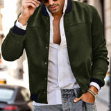 AIDASE  -  Fashion Casual Jacket Men'S Breathable Solid Color Lightweight Jacket Casual Fashion Zip Up Coat 3 Pockets Ropa Hombre aidase-shop