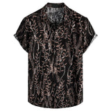 AIDASE  -  Men'S Beach Casual Short Sleeved Shirt Casual Shirt Men'S Short Sleeved Shirt Hawaii Short Loose Regular Fit Casual Men'S Shirt aidase-shop