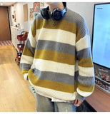 AIDASE  -  Gray Open Cardigan Men's Loose Lazy Style Knitted Sweater Autumn Trendy Brand Casual Loose Fit Winter Comfortable Top aidase-shop