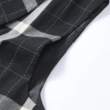 AIDASE  -  Trendy Sleeveless Slim Waistcoats Mens Spring Fashion Lapel Buttoned Plaid Striped Vest Jackets Men Casual Tie-up Suit Coat Male aidase-shop