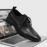 AIDASE  -  Business Formal Leather Shoes for Men Black Color Casual Comfortable Fashionable Wedding Shoes Suit Commuting Derby Shoes aidase-shop