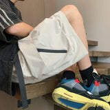 Aidase 2024 Summer New Japanese Style Large Size Thin Shorts Men Loose Knee Length Pants Hip Hop Streetwear Male Short Trousers
