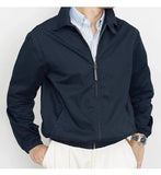 AIDASE  -  Classic Khaki Spring Autumn New Arrival Thin Zipper Workwear Jacket Washed Collar Zipper Leisure Polyester Fabric Coat for Men aidase-shop